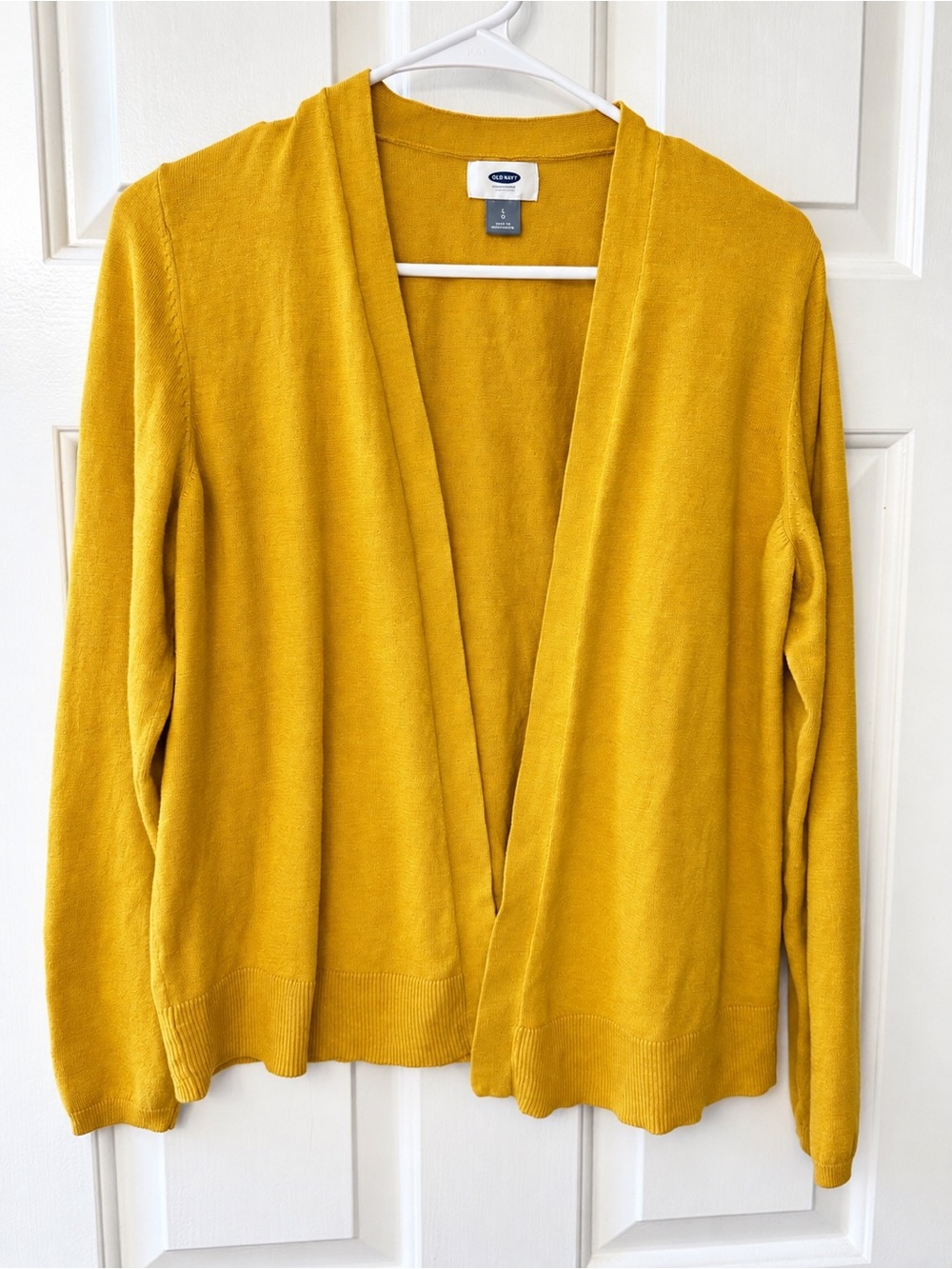 Old Navy Women's Golden Mustard Open-Front Cardigan